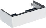 One washbasin cabinet B88.8 cm, H26.6 cm, T47 cm, with one drawer, white, matte