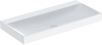 ONE Umywalka, odpływ pionowy, B105cm, T48cm, bez otworu, bez przelewu, KeraTect
