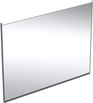 Option Plus Square Podświetlane lustro, B90cm, H70cm, T3.2cm, z bezpośrednim i pośrednim oświetleniem, czarny mat, Aluminium anodyzowane