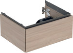 One washbasin cabinet B59.2 cm, H26.6 cm, T47 cm, with one drawer, oak