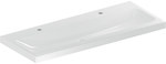 Umywalka iCon Light, 120x48x16 cm, bez przelewu, 2 otwory na baterię, KeraTect