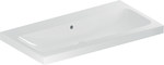 Umywalka iCon Light, 90x48x16 cm, z przelewem, bez otworu na baterię, KeraTect