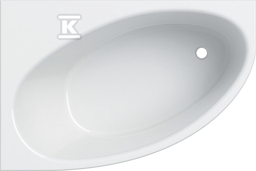 Asymmetric bathtub Selnova 150x100 cm, - 554.272.01.1