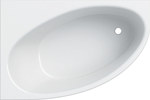 Asymmetric bathtub Selnova 150x100 cm, drain on the right side