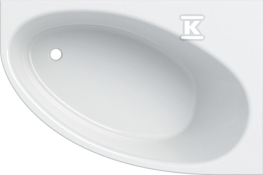 Selnova asymmetric bathtub 150x100 cm, - 554.273.01.1