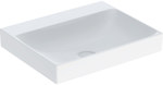 ONE Lavabo, desagüe vertical, A60cm, P48cm, sin orificio, sin rebosadero, KeraTect