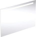 Option Basic Square illuminated mirror B100 cm, H70 cm, T3.2 cm, top lighting, anodized aluminum