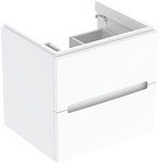 Modo washbasin cabinet, B59 cm, H55 cm, T47.9 cm, with two drawers, white