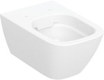 Vas de WC Smyle Square, cu spălare, L35 cm, H33 cm, T54 cm, fixări ascunse, Rimfree