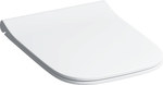 Smyle Square toilet seat, top mounting, slow closing, with removable hinges, with visible seat