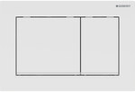 Przycisk uruchamiający Geberit Omega20, przedni/górny, biały-biały mat-biały, okrągły