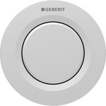 Пневматична кнопка для туалету Тип 01, ручна, прихованого монтажу, Sigma 8 см, одинарна, хром-матова, easy-to-clean