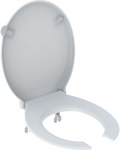 Selnova Comfort toilet seat with open seat, bottom fixing, metal hinges, antibacterial