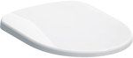 Selnova toilet seat, top mounting, free-fall, metal hinges, with removable hinges, overlapping toilet seat cover