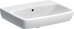 Selnova Square washbasin B55 cm, H17.5 cm, T44 cm, with overflow, without tap hole