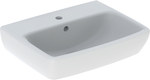 Compact washbasin Selnova Square B50 cm, H17 cm, T42 cm, with overflow, with tap hole