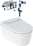 AquaClean Sela toilet device with intimate hygiene function, wall-hung toilet, DuoFresh, white