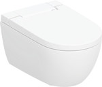 AquaClean Alba toilet device with intimate hygiene function, wall-hung toilet, white