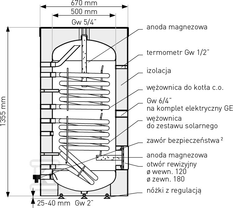 Теплообмінник SGW (S) B Tower Biwal - 26-209800