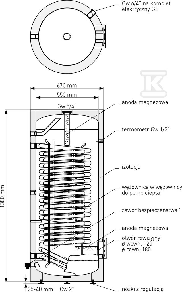 Wymiennik do pomp ciepła SGW(S) Maxi - 26-258500N