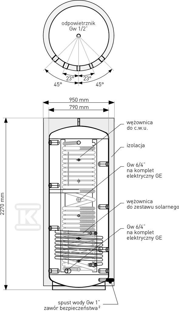 Akumulacyjny zbiornik warstwowy - 71-101600