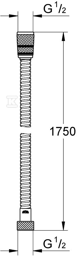 Rotaflex Metal Long-Life Metalowy wąż - 28025001