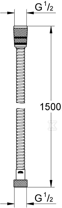 Rotaflex Metal Long-Life Metalowy wąż - 28417001