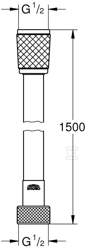 Relexaflex Wąż prysznicowy, chrom, 1500 - 45973001