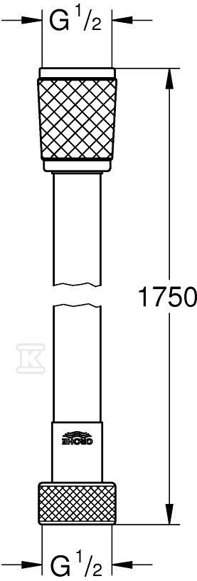 Relexaflex Wąż prysznicowy, chrom, 1750 - 28154002