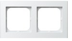 Подвійна рамка, матовий білий SONATA