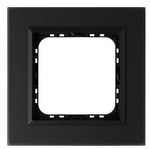 Рамка одинарна, чорне матове скло SONATA