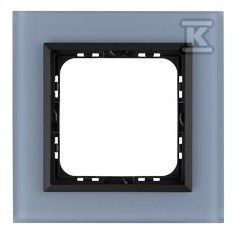 Одинарна рамка, синє матове скло SONATA - R-1RGC/80/33