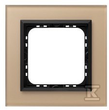 Одинарна рамка, шампанське матове скло - R-1RGC/81/33