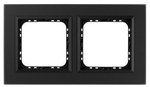 Подвійна рамка, чорне матове скло SONATA