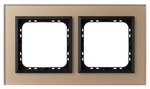 Подвійна рамка, шампанське матове скло SONATA