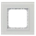 Рамка одинарна, біле матове скло SONATA