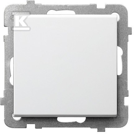 Однополюсний з’єднувач, матовий білий - ŁP-1R/M/75