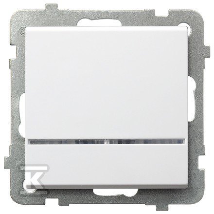 Łącznik jednobiegunowy z podświetleniem - ŁP-1RS/M/75