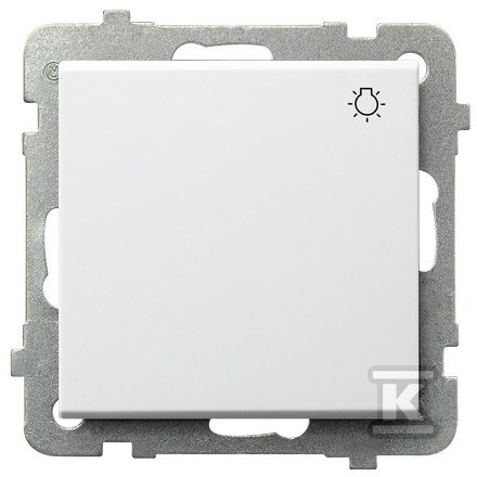 Łącznik zwierny "światło", biały mat - ŁP-5R/M/75