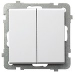 Східцевий з’єднувач + однополюсний, матовий білий SONATA