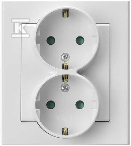 Gniazdo podwójne z uziemieniem schuko z - GP-2RSP/75