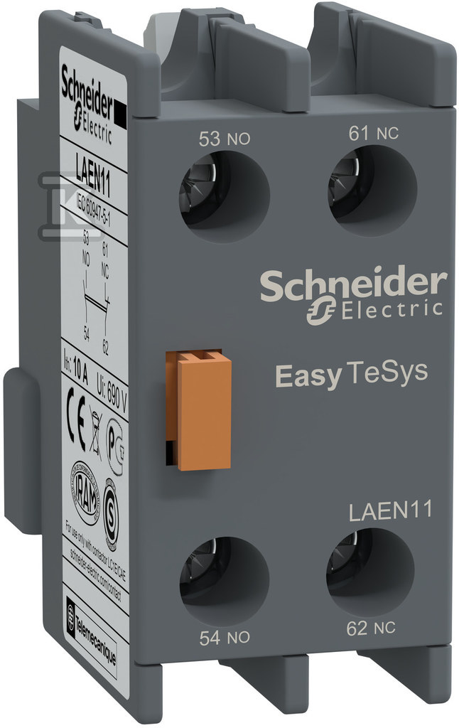 Auxiliary contacts for LC1E 1NO 1NC - LAEN11