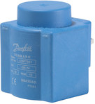 BB024DS-Spule, 24 V DC, 16 W, IP00 (IP65-Stecker erforderlich), 3 DIN-Kontakte 6,3 mm x 0,8 mm gemäß EN175301-803