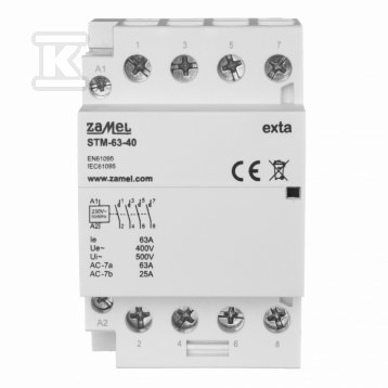 Modular installation contactor 63A, - EXT10000299