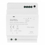 Switching power supply mounted on TH-35 (DIN) rail, 100W, 24V DC ZTM-100/24