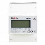 Licznik energii elektrycznej 3-fazowy LCD 100A, 4-mod LEM-30