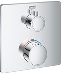 Grohtherm Thermostatic shower mixer for operating the two water outlets