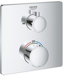 Grohtherm Thermostatic bath mixer for controlling two water outlets