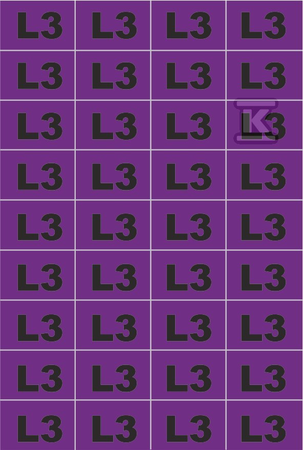 Panou de marcat autoadeziv PHASE L3.NOZ - NOZ-L3