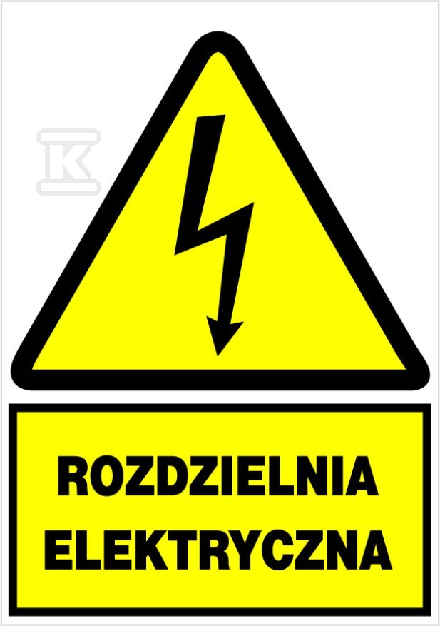 Electrical warning sign ELECTRICAL - ZEO/A-10